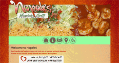 Desktop Screenshot of nopalesmexican.com