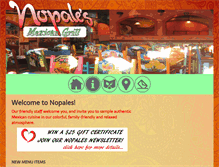 Tablet Screenshot of nopalesmexican.com